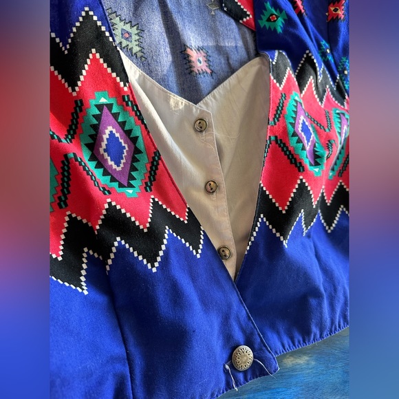 Vintage RoughRider Cowboy Cowgirl Button Crop 🤠 firm price ❤️🔥❤️🔥 - Picture 6 of 15